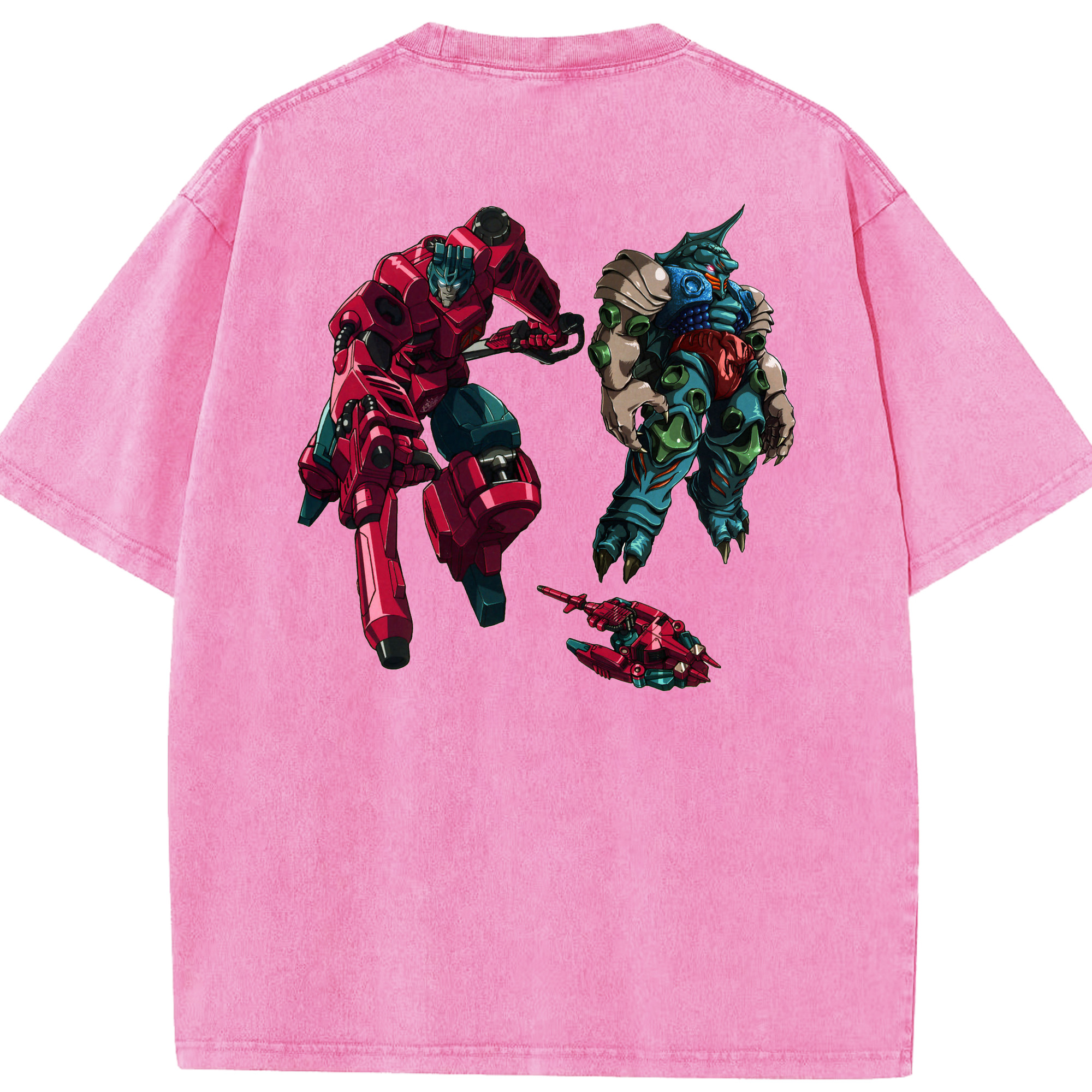 （画像用）  綿100% ヴィンテージ風 半袖Tシャツ（背面プリント）